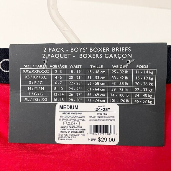 Tommy Hilfiger 2 Pack Boys Boxer Briefs Size Medium 8-10 - Picture 15 of 16